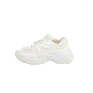 Pinko white patent leather chunky sneakers
